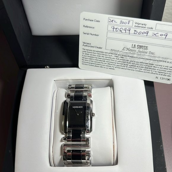 Versace Black Stainless Steel Ceramic Era 70Q99D009SC09 - Picture 1 of 1